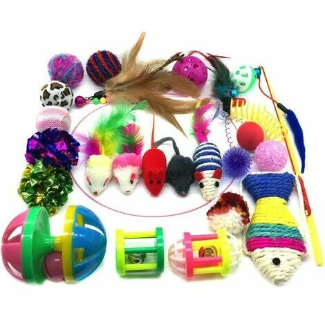Jouets Pour Chats, Jouets Pour Chats, Jouets Pour Chats Et Chaton, 21 Pièces (le Style D'image Sera Envoyé Au Hasard),Couleur Aléatoire 2 Jouets Pour Chats, Jouets Pour Chats, Jouets Pour Chats Et Chaton, 21 Pièces (le Style D'image Sera Envoyé Au Hasard),Couleur Aléatoire – Image 2