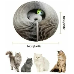 Griffoir Pour Chat, Résistant, Livré Avec Une Balle-jouet, Griffoir Ondulé Pour Chat, Griffoir Antidérapant Pour Chat, Tapis De Jeu Et De Sommeil -Amis Poils Soldes Boutique 86119496 3