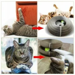Griffoir Pour Chat, Résistant, Livré Avec Une Balle-jouet, Griffoir Ondulé Pour Chat, Griffoir Antidérapant Pour Chat, Tapis De Jeu Et De Sommeil -Amis Poils Soldes Boutique 86119496 5