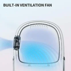 PETKIT Sac à Dos Pour Chat, Sac à Dos De Voyage Portable Pour Chiots, Ventilateur Intégré Et Dispositif D'éclairage, Sac à Dos Pour Animaux De Compagnie Bien Ventilé, Confortable Et Léger (Rose) -Amis Poils Soldes Boutique 86474626 3