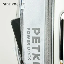 PETKIT Sac à Dos Pour Chat, Sac à Dos De Voyage Portable Pour Chiots, Ventilateur Intégré Et Dispositif D'éclairage, Sac à Dos Pour Animaux De Compagnie Bien Ventilé, Confortable Et Léger (Laiteux) -Amis Poils Soldes Boutique 86474632 4