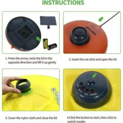 Jouet Pour Chats Automatique Jeux Jouet Interactif Pour Chaton Rotatif Attraper Souris En Mouvement -Amis Poils Soldes Boutique 87230505 5