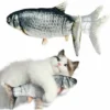 Jouet Poisson Chat Jouet Poisson Electrique Jouet Interactif A Macher Pour Chat Poisson Simulation Avec Charge USB Jouet De Poisson En Peluche Lavable(28 CM)