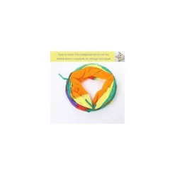Tunnel Interactif Pour Chat D'intérieur - Jouet Pour Animaux De Compagnie - Tunnel De Jeu Pour Chats, Chatons, Lapins, Chiots - Pliable (style S-arc-en-ciel) -Amis Poils Soldes Boutique 87587158 5