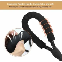 1.5m Dog Leash, Strong Dog Rope Leash With Soft Sponge Handle And Reflective Rope For Small Medium Large Dogs (Bleu) -Amis Poils Soldes Boutique 87795249 3