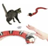 DHKLFA Jouet Chat Interactif, Jouet Pour Chat Rechargeable, Smart Sensing Toys De Chat, Électroniques Automatique Jeu De Chat De Serpent Électronique Automatique USB Toys Chaton Pour Animaux De Compag