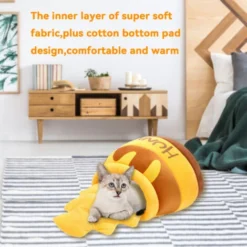 Lit Pour Chats En Forme De Pot De Miel Mignon Et Confortable Lit Doux Multifonctionnel Detachable Convient Aux Petits Chats Et Chiens Jaune -Amis Poils Soldes Boutique 88116542 5