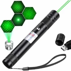 Pointeur Laser Vert 710USB Pointeur Laser Jouet Vert Haute Puissance Adapté à L'enseignement De La Chasse En Plein Air