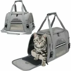 Sac De Transport Pour Chat Cage Pour Chien Pliable Et Respirante Avec Bandoulière Réglable Sac De Transport Pour Chien Pour Chats Chatons Petits Chiens Lapins Animaux De Compagnie MOON