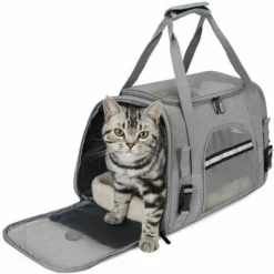 Sac De Transport Pour Chat Cage Pour Chien Pliable Et Respirante Avec Bandoulière Réglable Sac De Transport Pour Chien Pour Chats Chatons Petits Chiens Lapins Animaux De Compagnie MOON -Amis Poils Soldes Boutique 88340096 3