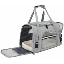 Sac De Transport Pour Chat Cage Pour Chien Pliable Et Respirante Avec Bandoulière Réglable Sac De Transport Pour Chien Pour Chats Chatons Petits Chiens Lapins Animaux De Compagnie MOON -Amis Poils Soldes Boutique 88340096 4