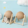 Cat Scratching Ball Toy Kitten Sisal Rope Ball Board Grinding Paws Toys Cats Scratcher Résistant à L'usure Meubles Pour Animaux De Compagnie Fournitures V Type Big