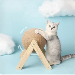 Cat Scratching Ball Toy Kitten Sisal Rope Ball Board Grinding Paws Toys Cats Scratcher Résistant à L'usure Meubles Pour Animaux De Compagnie Fournitures V Type Big -Amis Poils Soldes Boutique 88676515 4