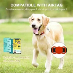 Protection En Silicone Animaux Compatible Avec AirTag, Housse Anti-Rayures Coque AirTag Pour GPS Animaux De Compagnie Collier Pour Chien De Chat Enfants Sacs âgés -Amis Poils Soldes Boutique 88803632 3