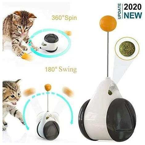 Jouet Interactif Pour Chat - Balanoire équilibrée - Balle Rotative à 360 Degrés - Avec Herbe à Chat - Stimule L'instinct De Chasse Attrayant - Jouet D'entranement Pour Chat 3 Jouet Interactif Pour Chat - Balanoire équilibrée - Balle Rotative à 360 Degrés - Avec Herbe à Chat - Stimule L'instinct De Chasse Attrayant - Jouet D'entranement Pour Chat – Image 3