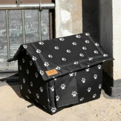 Maison D'hiver Pour Chats - Abri Chaud Pour Chats, Lit Pour Chats Résistant Aux Intempéries Avec Rideau De Porte, Maison Imperméable Et Coupe-vent Pour Chats Et Petits Chiens -Amis Poils Soldes Boutique 90578291 3