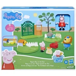 Hasbro Peppa Pig, Coffret Peppa Va Au Zoo, 2 figurines De 7,5 Cm Et 6 accessoires Thématiques, Jouet Préscolaire Pour Enfants, Des 3… -Amis Poils Soldes Boutique 90860507 3