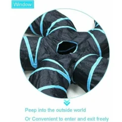 Road Tunnel Pour Chat, 5 Voies Tubes De Tunnels Pliable Jouet Labyrinthe Interactif Pour Petits Animaux, Petit Lapin,Chaton, Chiot,Furet,cochons D Inde (5 Voies) -Amis Poils Soldes Boutique 92171022 4