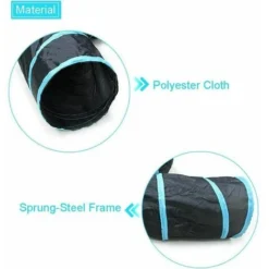 Road Tunnel Pour Chat, 5 Voies Tubes De Tunnels Pliable Jouet Labyrinthe Interactif Pour Petits Animaux, Petit Lapin,Chaton, Chiot,Furet,cochons D Inde (5 Voies) -Amis Poils Soldes Boutique 92171022 5