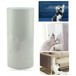 Protecteur De Rayure Chat Protection Anti-rayures Film Adhésif Pour Chats Ruban Transparent Anti-Griffes Autocollantes - 3 M Avec Tampon Autocollant Transparente Porte, Meubles Mur Zhuoxuan B
