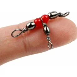HIASDFLS 20pcs émerillons De Pêche Baril En Laiton Triple émerillon S'enclenche Ligne De Pêche Croisée Connecteurs -Amis Poils Soldes Boutique 92440816 5