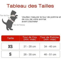 Harnais Chat Petit Chien Laisse Harnais Chaton Réglable Rouge XS Collier Harnai Chat Refléchissant Gilet Respirant Pour Lapin, Chat Européen, Maine Coon, Persan, Attache Dessus Avec Laisse -Amis Poils Soldes Boutique 92598729 3
