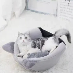 Lit De Grotte Pour Chat Tente De Lit Pour Chat Pour Petits Chiens Super Doux Panier Chaud Niche D'Hiver Pour Chat L 36 X 36 X 36 CM -Amis Poils Soldes Boutique 93290062 5