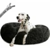 Panier Chien, Coussin Chien Anti Stress XXXL Dehoussable,Paniers Et Mobilier Pour Chiens, Lit Moelleux Rond Pour Chien, Lavable, Confortable
