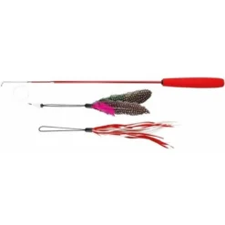 Trixie Canne à Pêche Télescc., 2 Jouets, Fibre De Verre 40-98 Cm