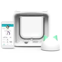SUREFLAP Chatiere Connect A Puce électronique + Hub - IDSCFWTB1 - Blanc