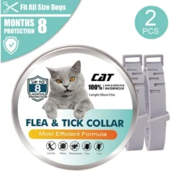 Collier Anti-puces Pour Chats Prévention Des Puces Et Des Tiques De 8 Mois Pour Chats âgés De 3 Mois Et Plus PACK 2 -Amis Poils Soldes Boutique 93939658 5