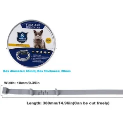 Colliers Pour Animaux De Compagnie, Collier Anti-puces Et Anti-tiques Pour Chats Prévention Des Puces Et Des Tiques 8 Mois Chat Chiens Chatons Colliers Anti-puces (pour Chaton Et Chiot 38 Cm) -Amis Poils Soldes Boutique 93940216 4