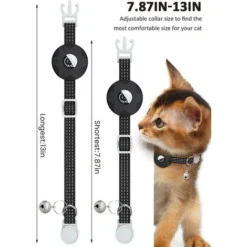 Blanc-Airtag Collier Pour Chat,Réfléchissant Collier Pour Chat Avec Boucle De Sécurité, étanche Pour Chaton Et Chiot, Réglable 19-32 Cm -Amis Poils Soldes Boutique 94050606 3