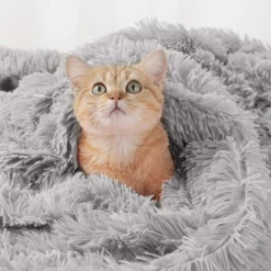 Moelleuses Peluche Couvertures Chat,Couverture Pour Chien Lavable,Couverture Pour Animaux De Compagnie,Chien Couverture,Double Face Lavable Doux Et Chauds Comfortable Couvertures(Gris : 56 × 36 Cm) -Amis Poils Soldes Boutique 94306949 4