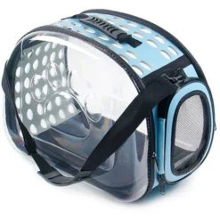 Transporteur Pour Animaux De Compagnie Pour Chiens Chat Cage Pliante Cage Pliable Sac à Main De Transport Fournitures Pour Animaux De Compagnie Sac De Transport Bleu
