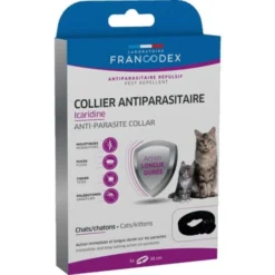 Collier Antiparasitaire Icaridine 35 Cm Couleur Noir Pour Chats Et Chatons - Francodex -Amis Poils Soldes Boutique 95178027 3
