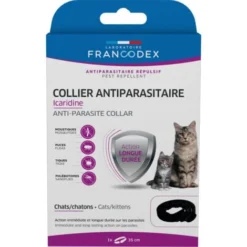 Collier Antiparasitaire Icaridine 35 Cm Couleur Noir Pour Chats Et Chatons - Francodex -Amis Poils Soldes Boutique 95178027 4