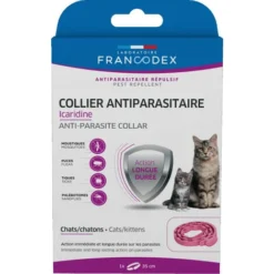 Collier Antiparasitaire Icaridine 35 Cm Couleur Rose Pour Chats Et Chatons - Francodex -Amis Poils Soldes Boutique 95178028 3