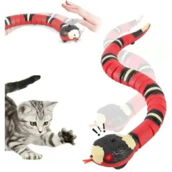 Jouet Interactif Pour Chat, Serpent à Détection Intelligente, En Mouvement, Rechargeable Détecte Automatiquement Les Obstacles Et L'évasion