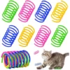 Lot De 40 Jouets à Ressort Pour Chat, Ressorts Hélicoïdaux En Plastique, Cadeaux Fantaisie Pour Animaux De Compagnie, Pour Que Les Chats Mordent, Chassent Et Jouent Avec Leurs Propriétaires.