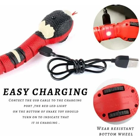 Jouet De Serpent Pour Chat, Jouet De Serpent Intelligent, Jouet De Serpent électrique, Jouet De Chat De Serpent à Capteur Intelligent, Jouet De Serpent De Chat Interactif, Jouet De Capteur Intelligent 4 Jouet De Serpent Pour Chat, Jouet De Serpent Intelligent, Jouet De Serpent électrique, Jouet De Chat De Serpent à Capteur Intelligent, Jouet De Serpent De Chat Interactif, Jouet De Capteur Intelligent – Image 4