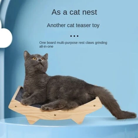 GUOYIHUA® Griffoir Et Grattoir Pour Chat En Sisal, Utilisable Recto-Verso Bois Tapis Griffoir Chat, 5828.812.5cm 2 GUOYIHUA® Griffoir Et Grattoir Pour Chat En Sisal, Utilisable Recto-Verso Bois Tapis Griffoir Chat, 5828.812.5cm – Image 2