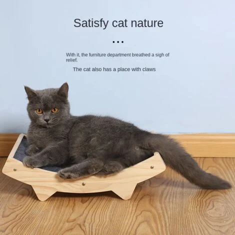 GUOYIHUA® Griffoir Et Grattoir Pour Chat En Sisal, Utilisable Recto-Verso Bois Tapis Griffoir Chat, 5828.812.5cm 4 GUOYIHUA® Griffoir Et Grattoir Pour Chat En Sisal, Utilisable Recto-Verso Bois Tapis Griffoir Chat, 5828.812.5cm – Image 4