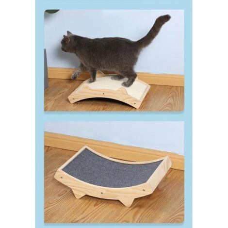 GUOYIHUA® Griffoir Et Grattoir Pour Chat En Sisal, Utilisable Recto-Verso Bois Tapis Griffoir Chat, 5828.812.5cm 5 GUOYIHUA® Griffoir Et Grattoir Pour Chat En Sisal, Utilisable Recto-Verso Bois Tapis Griffoir Chat, 5828.812.5cm – Image 5