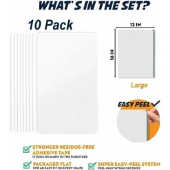 Protecteur De Rayure De Chat,10 Stickers Transparent Protecteurs De Meubles Contre Les Chats,Protection Anti-Griffures Canapé, Protections Anti-Griffes Autocollantes Pour Meubles (3040) -Amis Poils Soldes Boutique 95885992 3