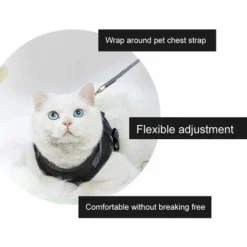 Harnais Chat,Harnais Pour Chat,Laisse Harnais Chat,Harnais Laisse Pour Chat,Harnais Pour Chat Avec Laisse Gilet Réfléchissant,Réglable Harnais Laisse Pour Chat Petit,aux Chiots Chat Balade (S) -Amis Poils Soldes Boutique 95919713 5