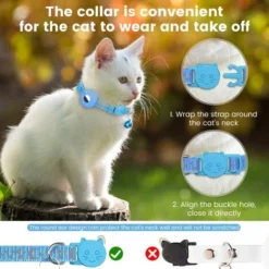 Lot De 2 Colliers Airtag Pour Animaux De Compagnie, Collier Pour Chat Tout-en-un Avec Dispositif De Retenue AirTag Et Clochette, Collier Pour Chat Réfléchissant Avec Boucle De Sécurité Cassante, Adapt 9 Lot De 2 Colliers Airtag Pour Animaux De Compagnie, Collier Pour Chat Tout-en-un Avec Dispositif De Retenue AirTag Et Clochette, Collier Pour Chat Réfléchissant Avec Boucle De Sécurité Cassante, Adapt -Amis Poils Soldes Boutique 96242105 5