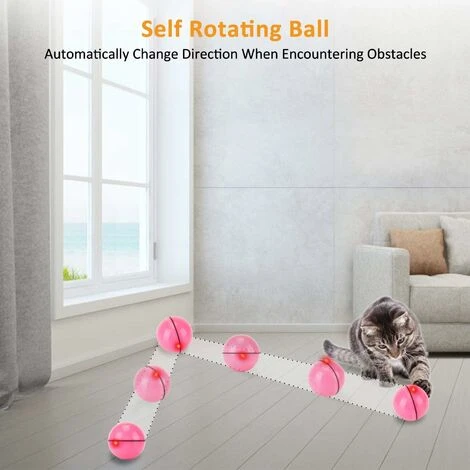Jouet Interactif Pour Chat Jouet Interactif Pour Chat,Balle Animée Intelligente, Automatique à Bille Roulante, Ballon Rotatif à 360 Degrés, Balle Jouet De Chat Rechargeable Avec Lumière LED Pour Chato 3 Jouet Interactif Pour Chat Jouet Interactif Pour Chat,Balle Animée Intelligente, Automatique à Bille Roulante, Ballon Rotatif à 360 Degrés, Balle Jouet De Chat Rechargeable Avec Lumière LED Pour Chato – Image 3