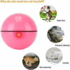 Jouet Interactif Pour Chat Jouet Interactif Pour Chat,Balle Animée Intelligente, Automatique à Bille Roulante, Ballon Rotatif à 360 Degrés, Balle Jouet De Chat Rechargeable Avec Lumière LED Pour Chato 8 Jouet Interactif Pour Chat Jouet Interactif Pour Chat,Balle Animée Intelligente, Automatique à Bille Roulante, Ballon Rotatif à 360 Degrés, Balle Jouet De Chat Rechargeable Avec Lumière LED Pour Chato -Amis Poils Soldes Boutique 96337363 4