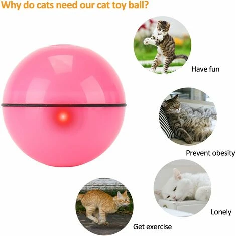 Jouet Interactif Pour Chat Jouet Interactif Pour Chat,Balle Animée Intelligente, Automatique à Bille Roulante, Ballon Rotatif à 360 Degrés, Balle Jouet De Chat Rechargeable Avec Lumière LED Pour Chato 4 Jouet Interactif Pour Chat Jouet Interactif Pour Chat,Balle Animée Intelligente, Automatique à Bille Roulante, Ballon Rotatif à 360 Degrés, Balle Jouet De Chat Rechargeable Avec Lumière LED Pour Chato – Image 4